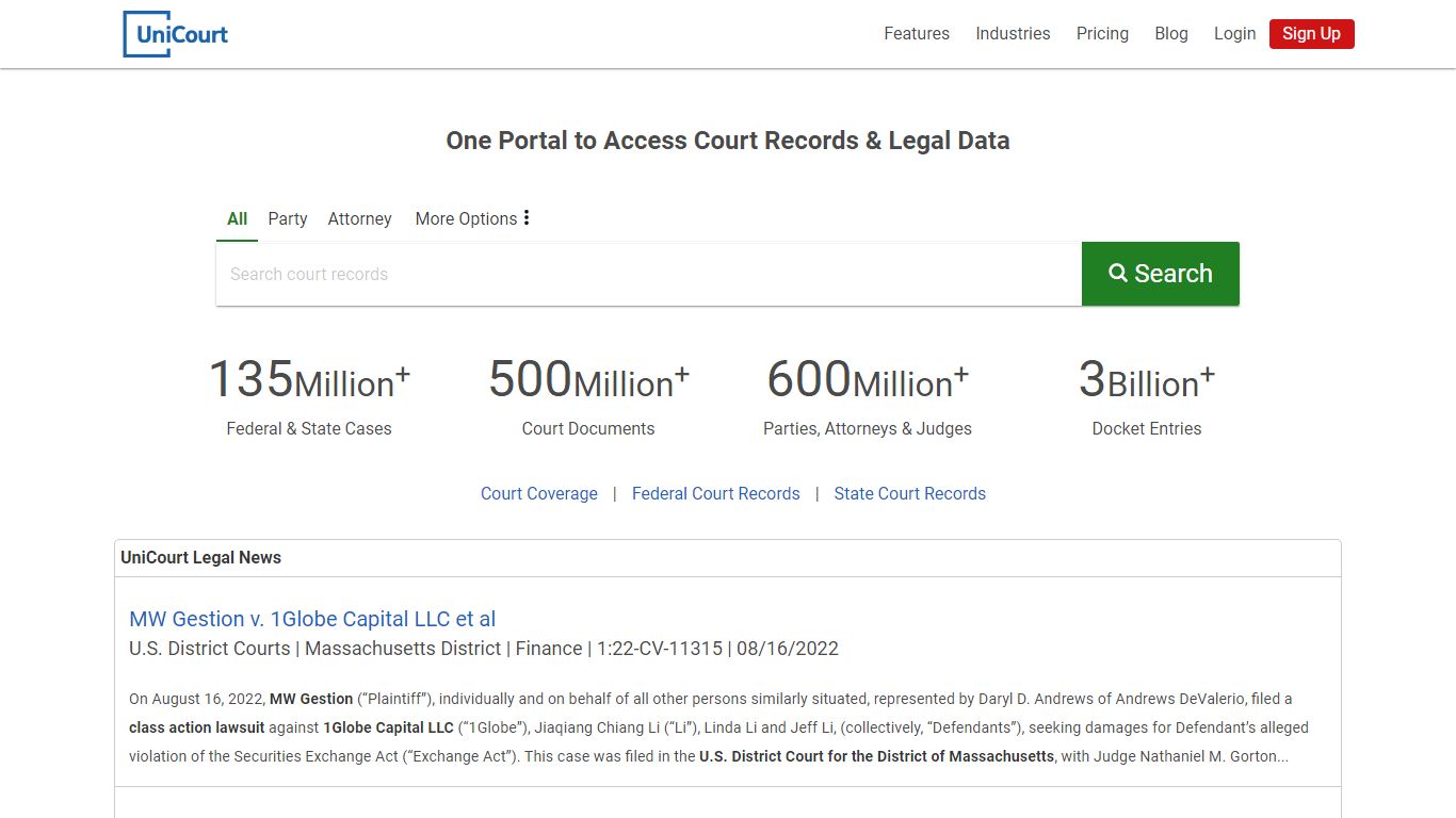 Tennessee Eastern District Court Records | PACER Case Search | UniCourt